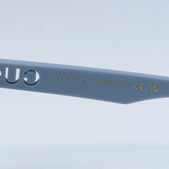Gucci GG1571S 003 Square Sunglasses - Light Blue/Green - Picture 9 of 10
